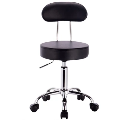 Sedia da ufficio rotonda regolabile da ufficio ergonomica in stile moderno a basso prezzo con gambe in metallo